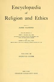 Cover of: Encyclopaedia of religion and ethics