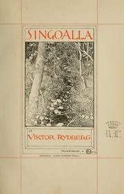 Cover of: Singoalla by Viktor Rydberg