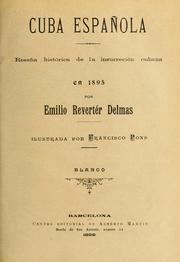 Cover of: Cuba española: reseña histórica de la insurrección cubana en 1895.  Ilustrada por Francisco Pons