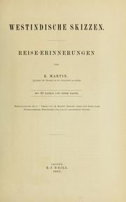 Cover of: Westindische Skizzen: Reise-Erinnerungen