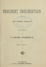 Engelbrekt Engelbrektsson by Carl Georg Starbäck