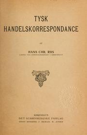 Cover of: Tysk handelskorrespondance