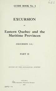 Cover of: Guide book[s of excursions in Canada] | Canada. Geological Survey