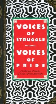 Cover of: Voices of struggle, voices of pride