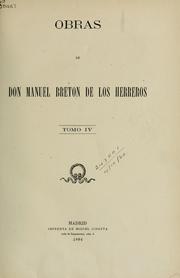 Cover of: Obras by Manuel Bretón de los Herreros
