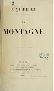 La montagne by Jules Michelet