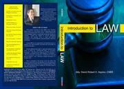 Cover of: Introduction to Law