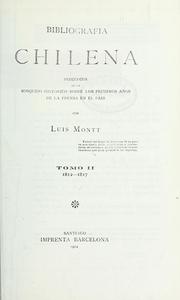 Cover of: Bibliografía chilena