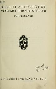 Cover of: Gesammelte werke by Arthur Schnitzler, Arthur Schnitzler