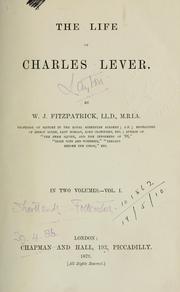 Cover of: The life of Charles Lever by William John Fitzpatrick