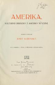 Cover of: Amerika: kulturní obrázky z Ameriky Severní