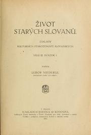 Cover of: Život starých Slovanů by Niederle, Lubor