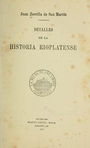 Cover of: Detalles de la historia rioplatense