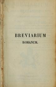Cover of: Breviarum Romanum by 