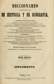 Cover of: Diccionario universal de historia y de geografia