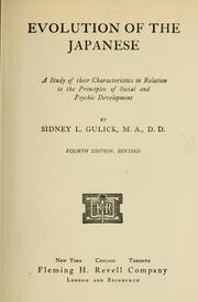 Cover of: Evolution of the Japanese by Gulick, Sidney Lewis