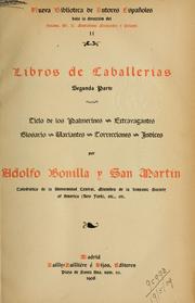 Cover of: Libros de caballerias