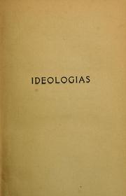 Cover of: Ideologias by Francisco García Calderón