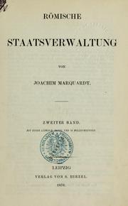 Cover of: Handbuch der römischen Alterthümer by Joachim Marquardt