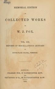 Cover of: Memorial edition of collected works