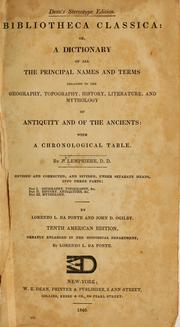 Cover of: Bibliotheca classica: or