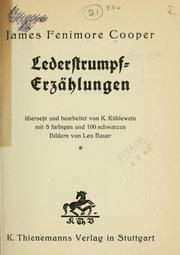 Cover of: Lederstrumpf-Erzählungen