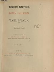 Cover of: Table-talk by John Selden