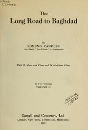 Cover of: The long road to Baghdad by Edmund Candler