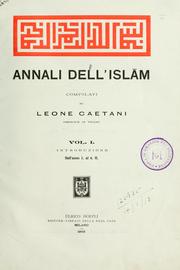 Cover of: Annali dell'Islam