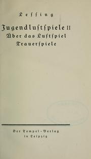 Cover of: Lessings Gesammelte Werke