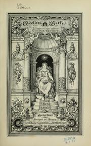 Cover of: Goethes werke: illustrirt von ersten deutschen Künstlern
