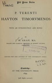 Cover of: Hauton timorumenos