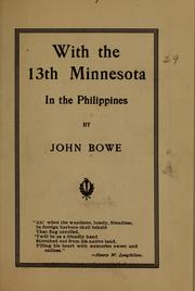 With the 13th Minnesota in the Philippines by John Bowe