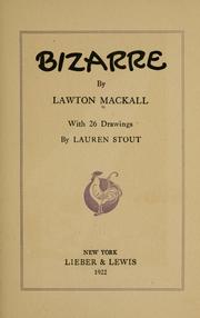 Cover of: Bizarre by Lawton Mackall