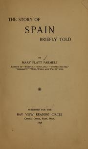 Cover of: The story of Spain briefly told