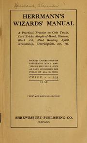 Cover of: Herrmann's wizards' manual: a practical treatise on coin tricks