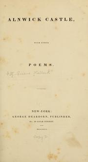Cover of: Alnwick castle: with other poems