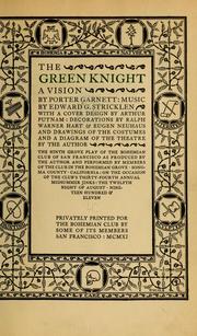 Cover of: The green knight by Porter Garnett