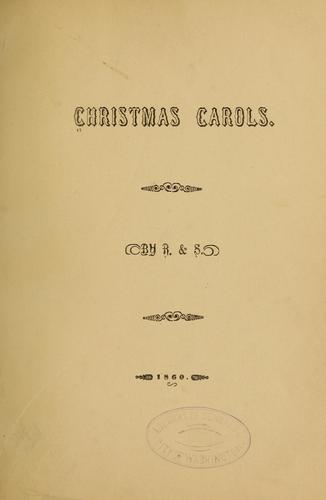 Christmas carols by R.