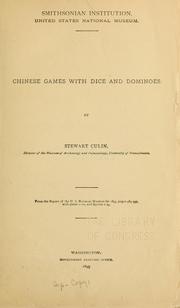 Cover of: Chinese games with dice and dominoes