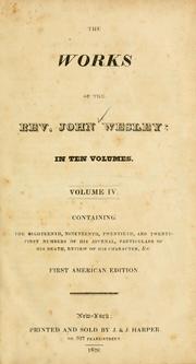 Cover of: The Works of the Rev. John Wesley