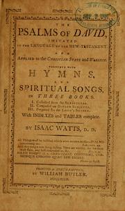 Cover of: The Psalms of David by Isaac Watts