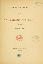 Cover of: Publications of the Narragansett Club | Narragansett Club (Providence, R. I.)