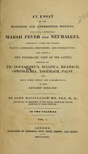 Cover of An essay on the remittent and intermittent diseases by john macculloch