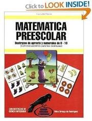 Cover of: Matemática preescolar 0-10 by Nilsa Ortega