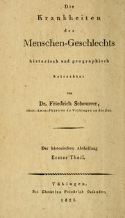 Chronik der Seuchen by Friedrich Schnurrer