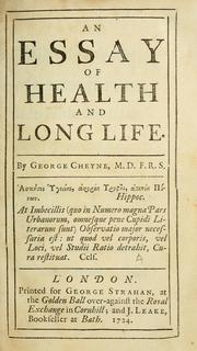 Cover of: An essay of health and long life