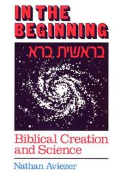 Cover of: In the beginning-- by Nathan Aviezer