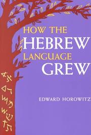 Cover of: How the Hebrew language grew