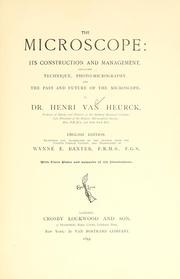 Cover of: The microscope | Henri van Heurck